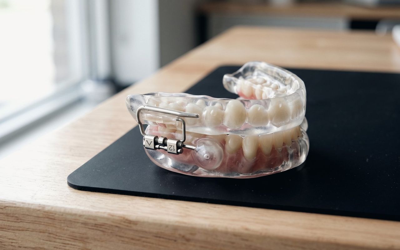 Protrusionsschiene auf dem Modell